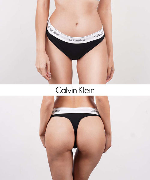 カルバンクライン Calvin Klein ICON COTTON MODAL THONG レディース Tバック 【メール便】