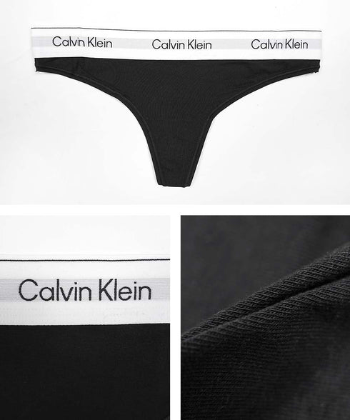 カルバンクライン Calvin Klein ICON COTTON MODAL THONG レディース Tバック 【メール便】