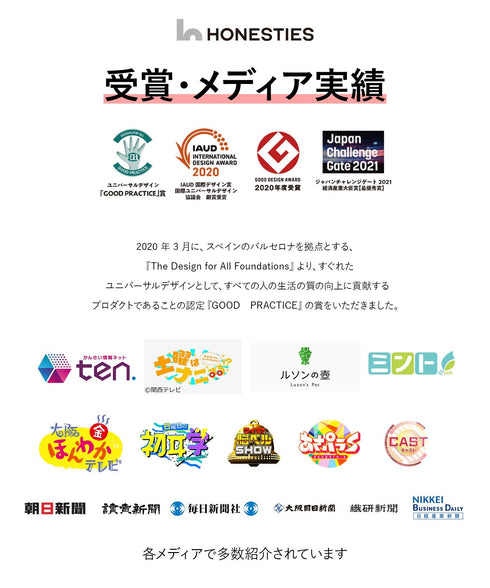 オネスティーズ HONESTIES 【裏表前後なし】 MENS ∞ ドレスTシャツ (プレミアム) 【メール便】