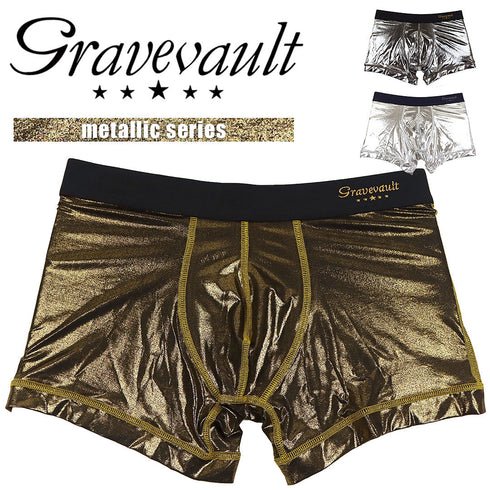 グレイブボールト Gravevault metallic メンズ ショート ボクサーパンツ 【メール便】|下着 おしゃれ 人気 高級 プレゼント 彼氏 キムタク