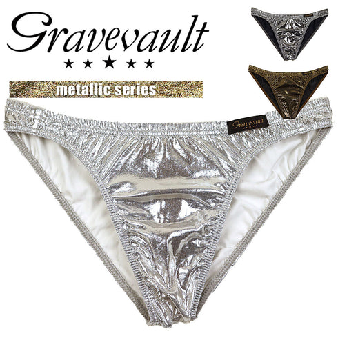 グレイブボールト Gravevault metallic メンズ ビキニ 【メール便】|下着 おしゃれ 人気 高級 プレゼント 彼氏 キムタク