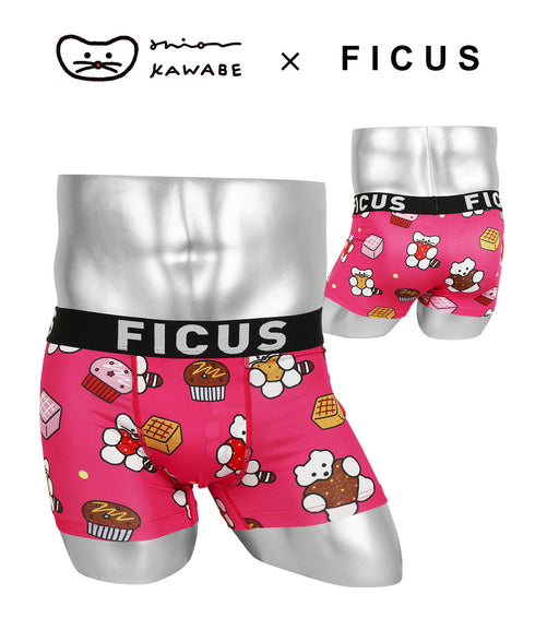 フィークス FICUS かわべしおん コラボ メンズボクサーパンツ 【メール便】