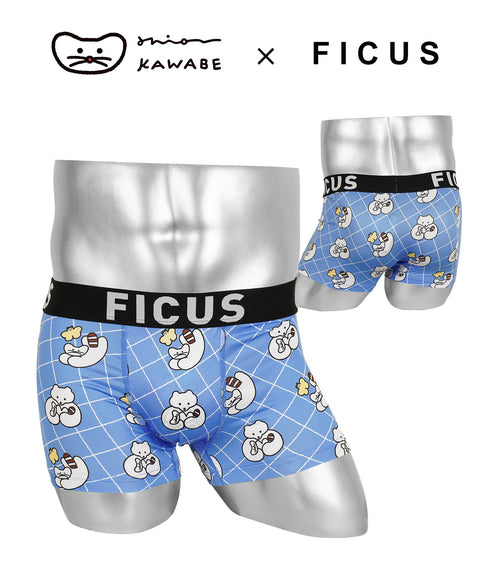 フィークス FICUS かわべしおん コラボ メンズボクサーパンツ 【メール便】