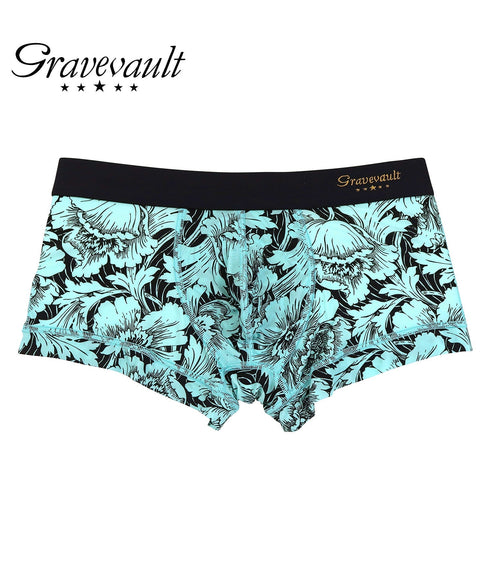 グレイブボールト Gravevault FLOWER メンズ ローライズ ボクサーパンツ 【メール便】|下着 おしゃれ 人気 高級 プレゼント 彼氏 キムタク