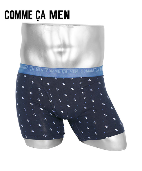 コムサメン COMME CA MEN ベア天ダイヤ柄総柄プリント メンズ ボクサーパンツ 【メール便】