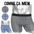 コムサメン COMME CA MEN ベア天チェック柄プリント メンズ ボクサーパンツ 【メール便】