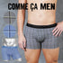 コムサメン COMME CA MEN ベア天チェック柄プリント メンズ ボクサーパンツ 【メール便】