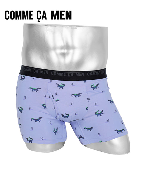 コムサメン COMME CA MEN ベア天ワニ危惧種柄プリント メンズ ボクサーパンツ 【メール便】