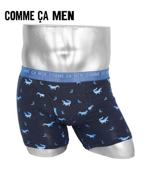 コムサメン COMME CA MEN ベア天ワニ危惧種柄プリント メンズ ボクサーパンツ 【メール便】