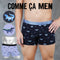 コムサメン COMME CA MEN ベア天ワニ危惧種柄プリント メンズ ボクサーパンツ 【メール便】