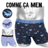 コムサメン COMME CA MEN ベア天ワニ危惧種柄プリント メンズ ボクサーパンツ 【メール便】