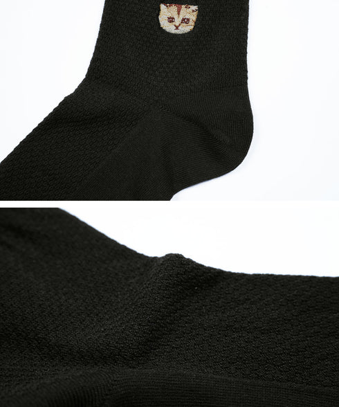 ポールアンドジョー PAUL&JOE ヌネット刺繍 メンズ アンクルソックス 靴下 【メール便】猫 かわいい プレゼント ギフト 彼氏 夫 旦那