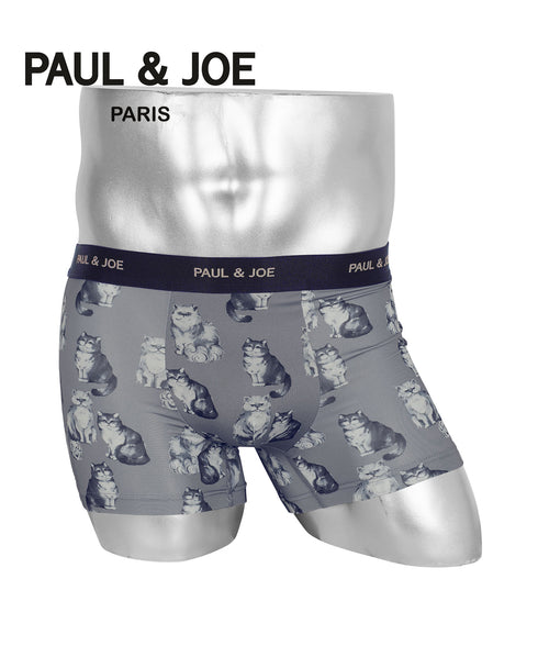 ポールアンドジョー PAUL&JOE ポリエステルネコリピート柄昇華プリント メンズ ボクサーパンツ 【メール便】猫 かわいい プレゼント ギフト 彼氏 夫 旦那