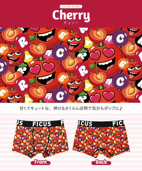 フィークス FICUS fruitsシリーズ メンズ ボクサーパンツ 【メール便】