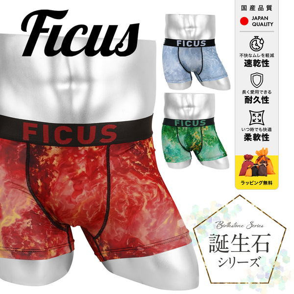 フィークス FICUS 誕生石シリーズ メンズ ボクサーパンツ 【メール便】