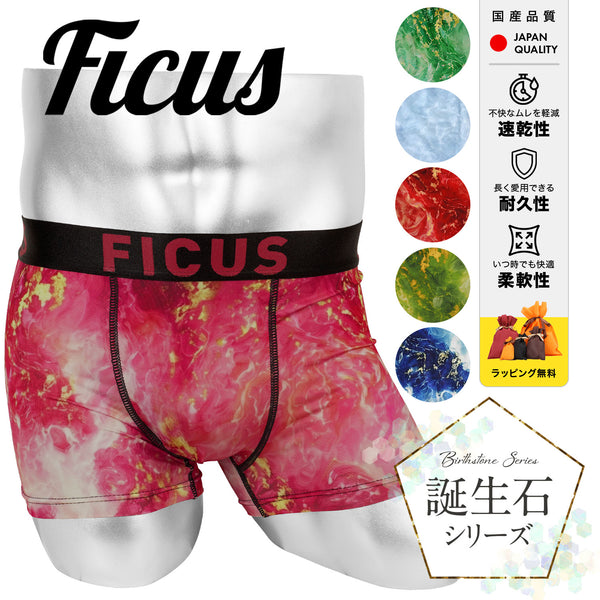 フィークス FICUS 誕生石シリーズ メンズ ボクサーパンツ 【メール便】