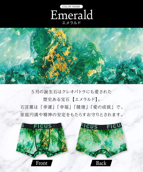 フィークス FICUS 誕生石シリーズ メンズ ボクサーパンツ 【メール便】