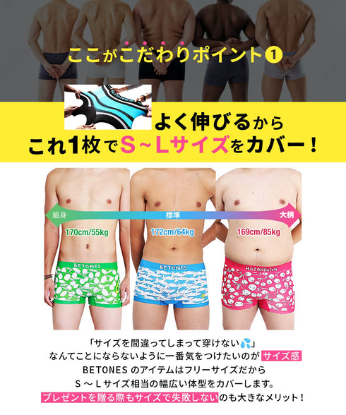 ビトーンズ BETONES VOYAGER メンズ ボクサーパンツ 【メール便】下着 フリーサイズ おしゃれ かわいい 人気 ブランド プレゼント 彼氏 父の日