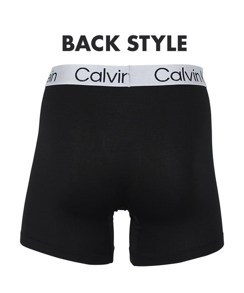 カルバンクライン Calvin Klein 【4枚セット】Chromatic BOXER BRIEF メンズ ロングボクサーパンツ 綿 下着 おしゃれ 人気 プレゼント 彼氏 父の日