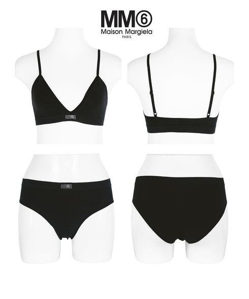エムエム6 メゾン マルジェラ MM6 Maison Margiela SEAMLESS レディース ブラ&ショーツ 上下セット