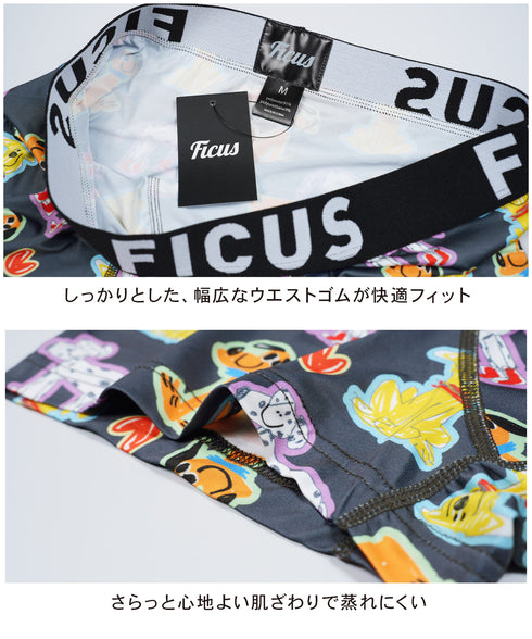 フィークス FICUS オガワナツミ コラボ メンズ ボクサーパンツ 【メール便】