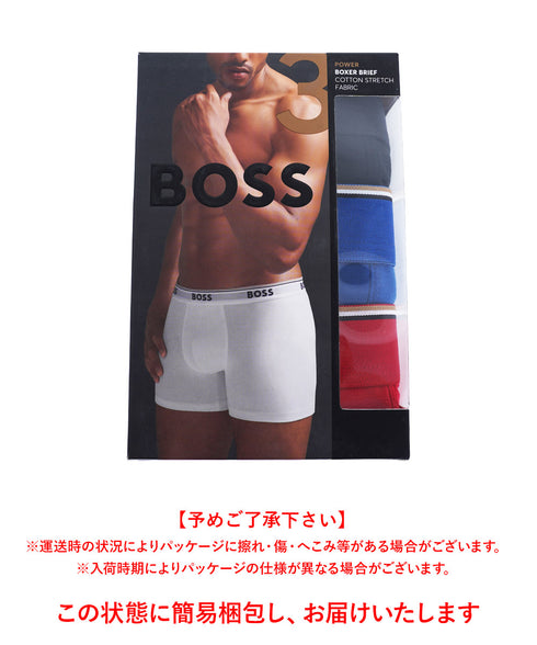ヒューゴボス HUGO BOSS【3枚セット】BoxerBr 3P Power メンズ ロングボクサーパンツ