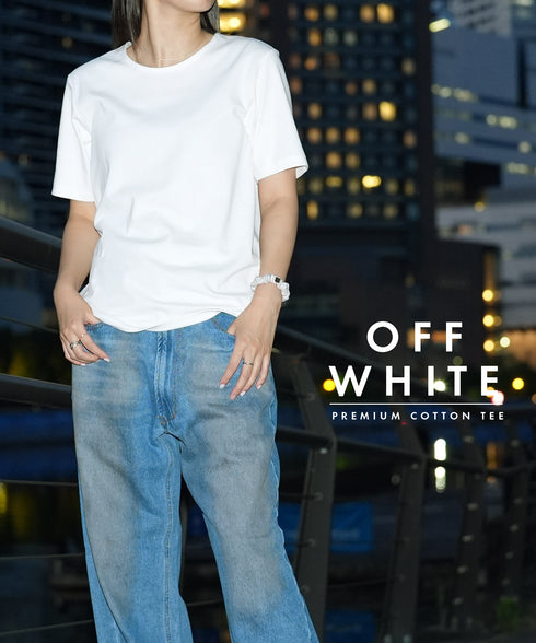 レディース 無地 半袖 Tシャツ プレミアムコットン 【メール便】