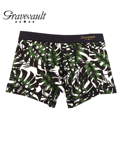 グレイブボールト Gravevault monstera leaf メンズ ショート ボクサーパンツ 【メール便】