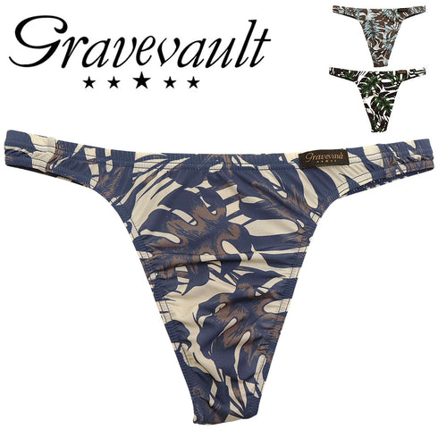グレイブボールト Gravevault monstera leaf メンズ Tバック 【メール便】