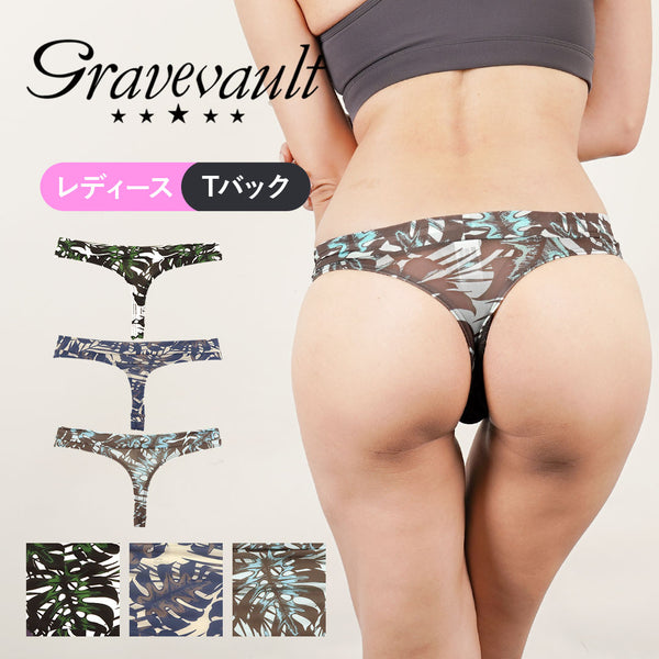グレイブボールト Gravevault monstera leaf レディース Tバック 【メール便】