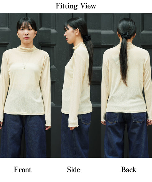 その他 その他 レディース 吸湿速乾 セミシアー ハイネック ロンT 【メール便】