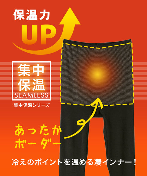 グンゼ GUNZE HOT MAGIC 集中保温シームレス レディース フルレングス丈タイツ(10分丈) 【メール便】