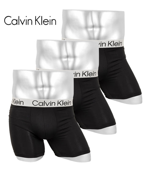 カルバンクライン Calvin Klein 【3枚セット】Microfiber Stretch Chromatic メンズ ロングボクサーパンツ