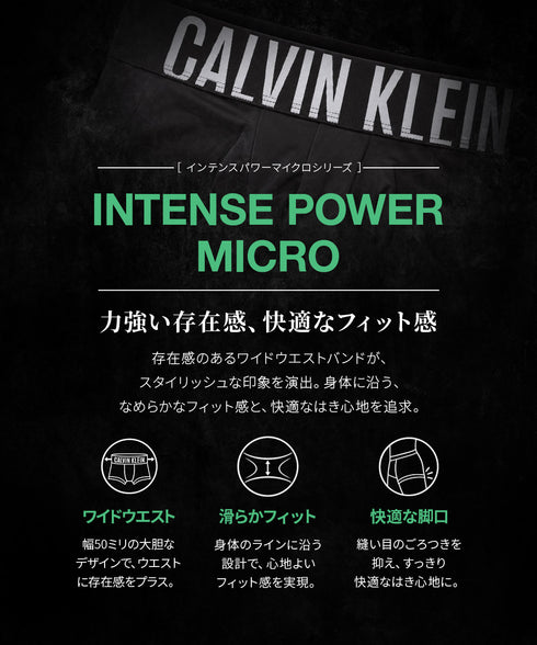 カルバンクライン Calvin Klein 【3枚セット】Intense Power Micro メンズ ボクサーパンツ