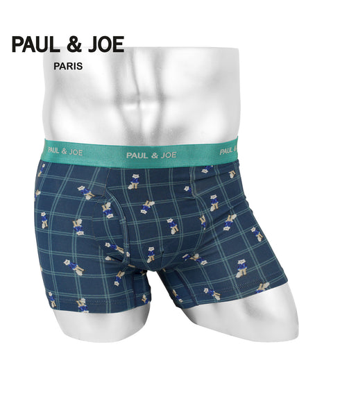 ポールアンドジョー PAUL&JOE 綿レーヨンベア天ジプシー&チェック柄 メンズ ボクサーパンツ 【メール便】