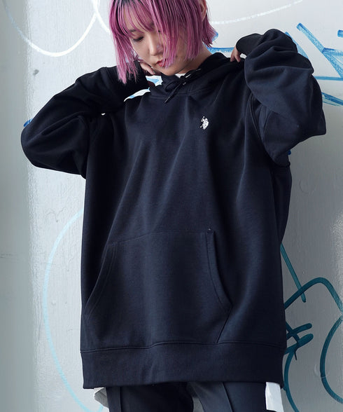 H161 / 着用サイズ: L ブラック×ホワイト