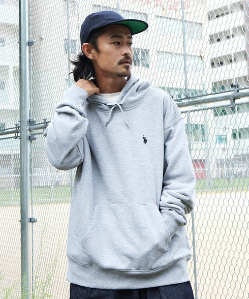 H171 / 着用サイズ: L 杢グレー×ブラック