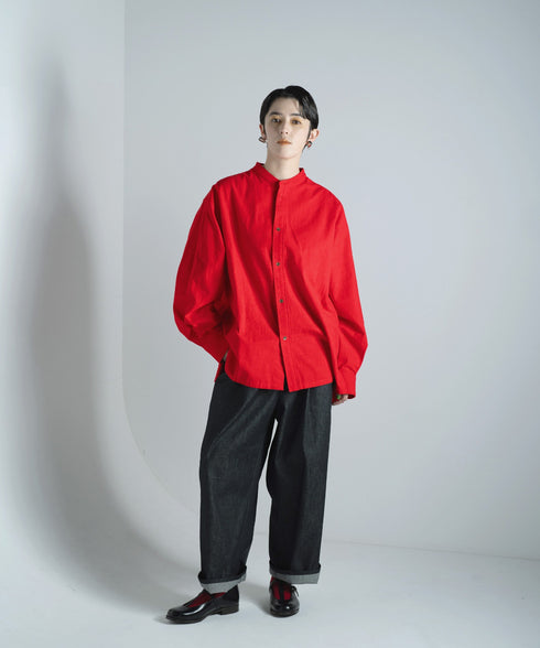 H167 / 着用サイズ: M*インディゴブルー
トップス:217645