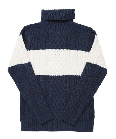 マルチネックフィッシャーマンニット
