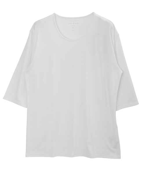 TRクルーネック五分袖Tシャツ │ メンズ Tシャツ 五分袖 半袖 クルーネック TR素材 伸縮性 ストレッチ きれいめ シンプル 無地 快適 涼しい 夏 夏服 カジュアル デイリー