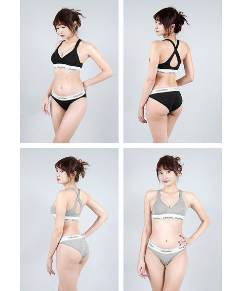 カルバンクライン Calvin Klein Modern Cotton レディース ブラ&ショーツ 上下セット アンダーウェア【メール便】|下着 アンダーウェア セットアップ おしゃれ 人気 クリスマス プレゼント 彼女