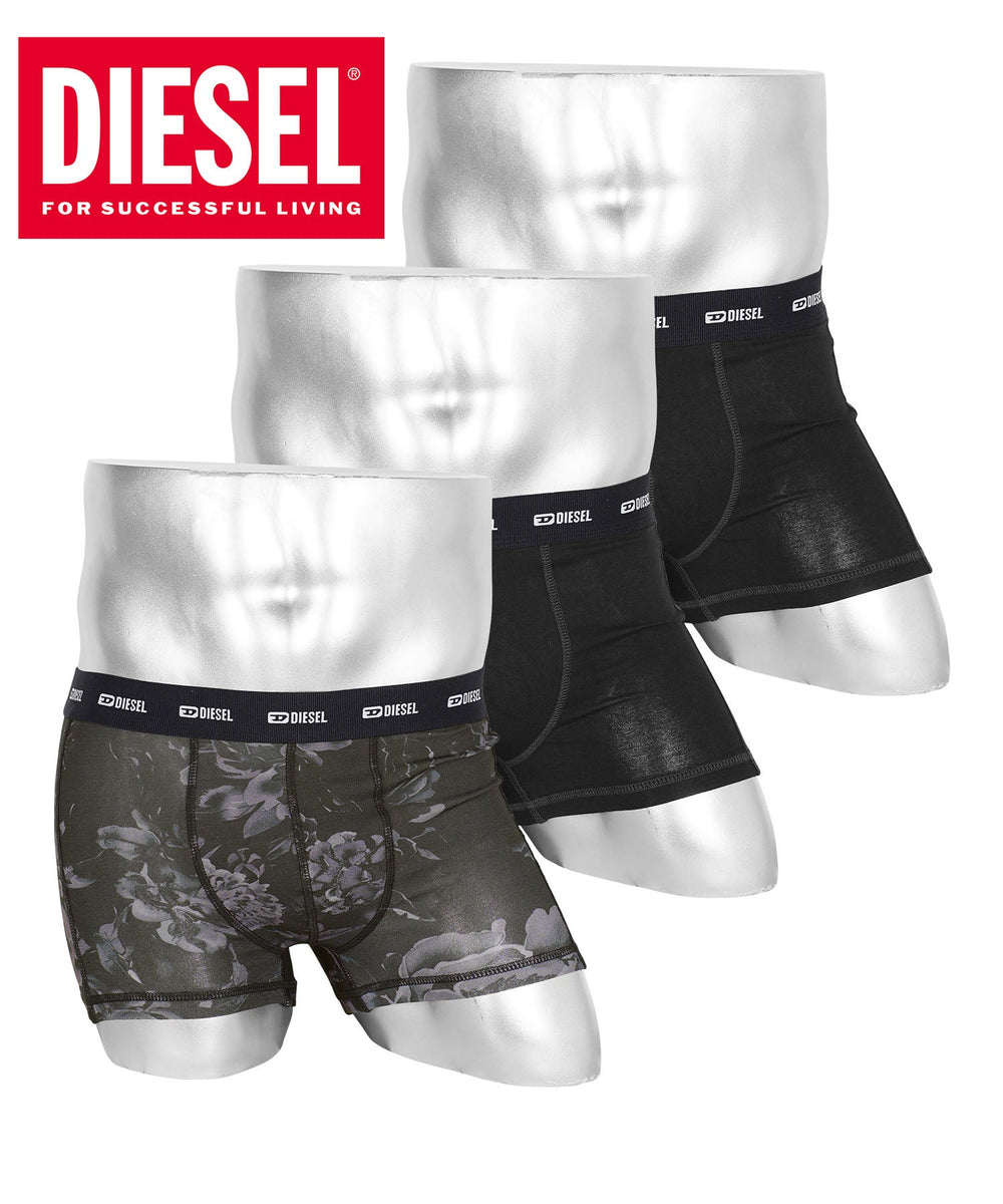 3枚セット】DIESEL ディーゼル メンズ ローライズボクサーパンツ｜下着