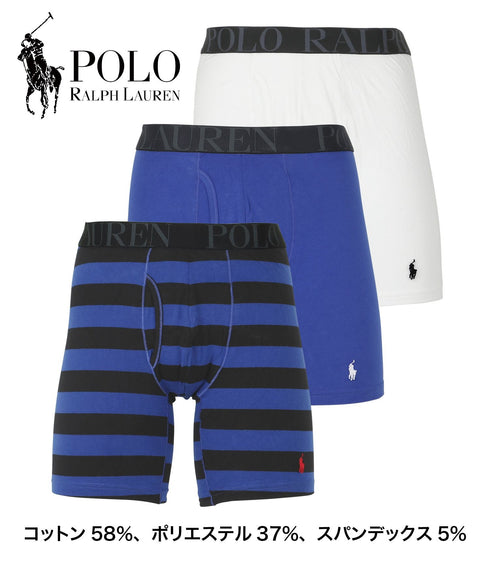 ポロ ラルフローレン POLO RALPH LAUREN 【3枚セット】3 CLASSIC FIT COTTON LONG LEG メンズ ロングボクサーパンツ yearsale_f