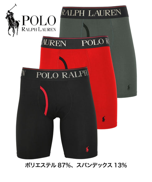 ポロ ラルフローレン POLO RALPH LAUREN 【3枚セット】3 CLASSIC FIT COTTON LONG LEG メンズ ロングボクサーパンツ yearsale_f