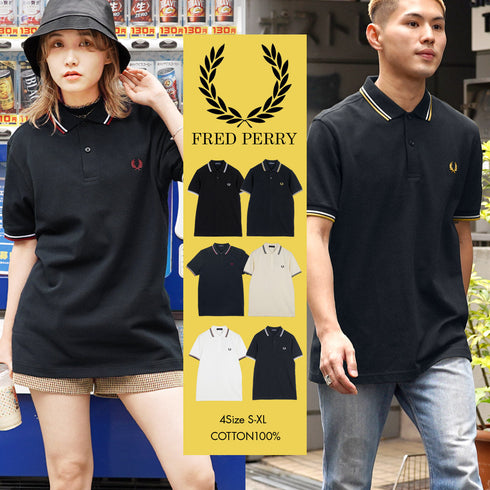 フレッドペリー FRED PERRY TWIN TIPPED メンズ 半袖 ポロシャツ