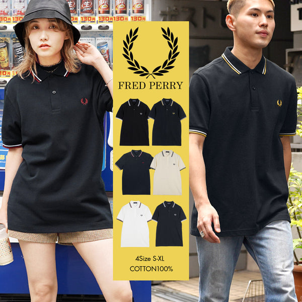 フレッドペリー FRED PERRY TWIN TIPPED メンズ 半袖 ポロシャツ