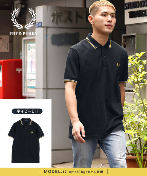 フレッドペリー FRED PERRY TWIN TIPPED メンズ 半袖 ポロシャツ
