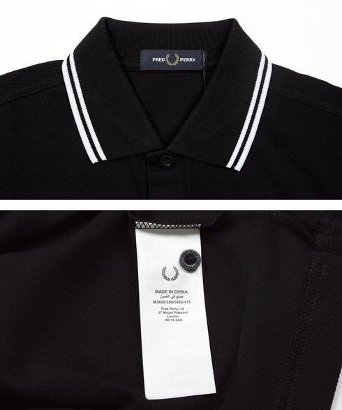 フレッドペリー FRED PERRY TWIN TIPPED メンズ 半袖 ポロシャツ