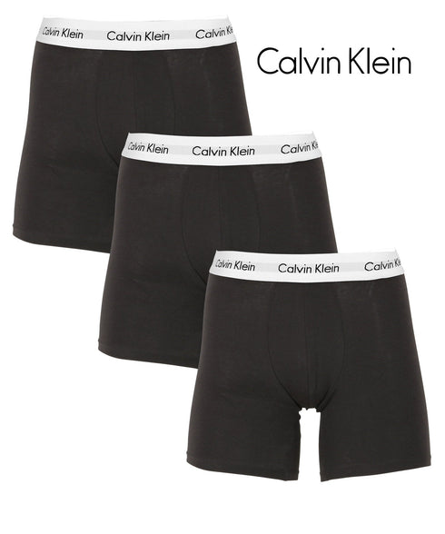 カルバンクライン Calvin Klein 【3枚セット】Cotton Stretch メンズ ロング ボクサーパンツ|下着 おしゃれ 人気 クリスマス プレゼント 彼氏