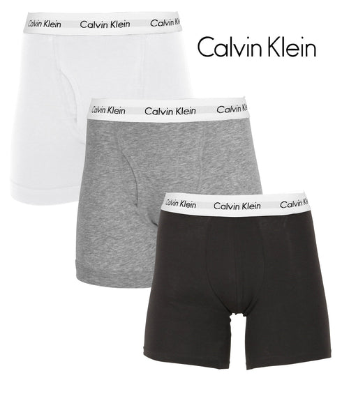 カルバンクライン Calvin Klein 【3枚セット】Cotton Stretch メンズ ロング ボクサーパンツ|下着 おしゃれ 人気 クリスマス プレゼント 彼氏